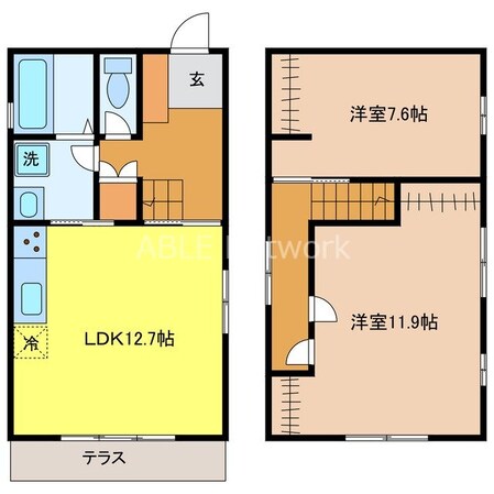 本鳥栖町戸建ての物件間取画像